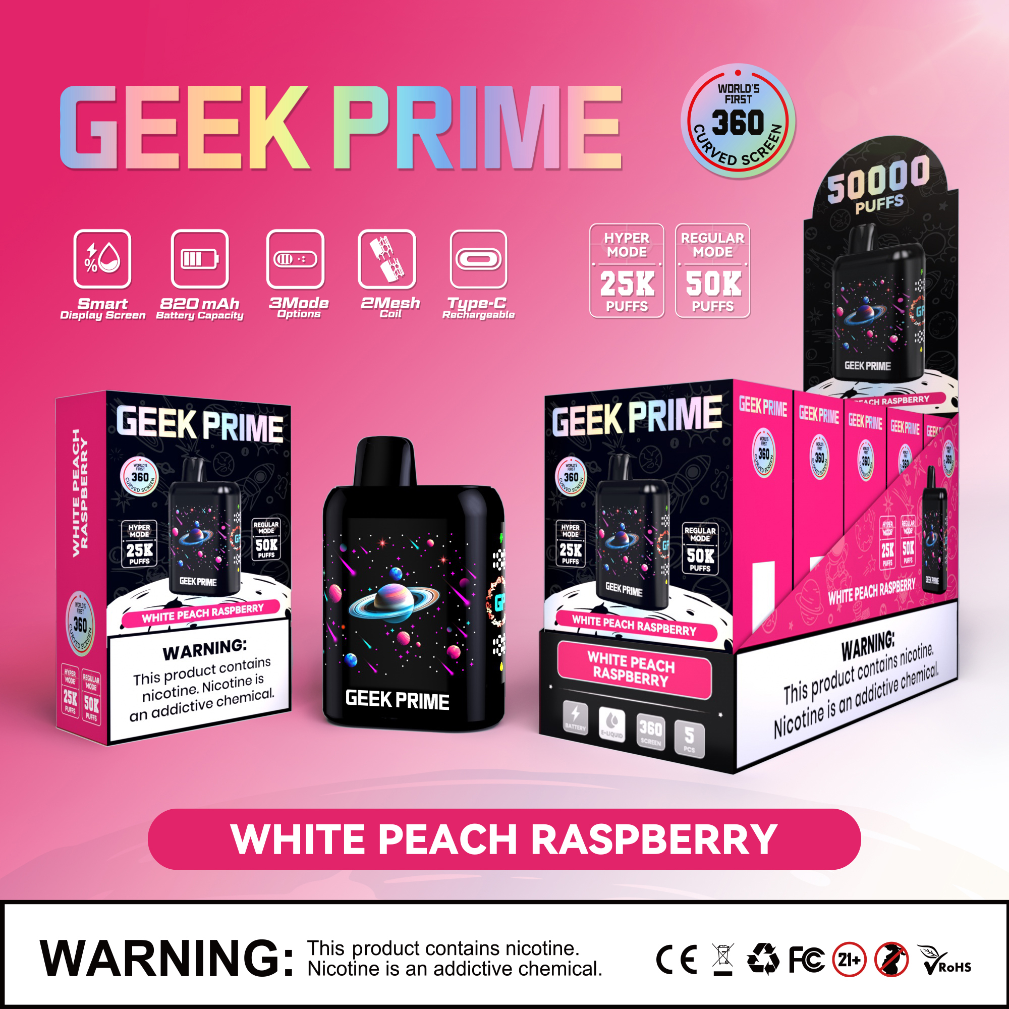White Peach Raspberry